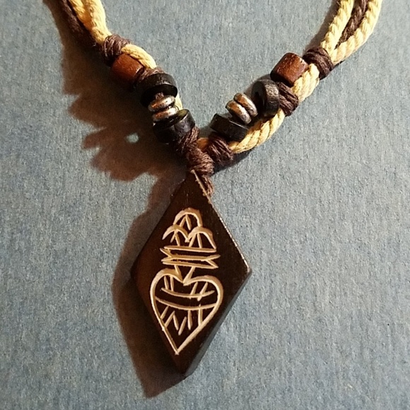 Natural Beaded Adjustable Necklace Handmade - Picture 2 of 2